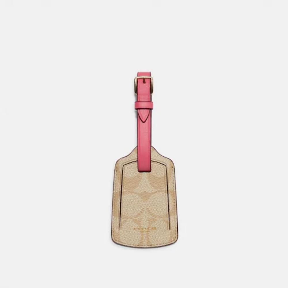 Coach Luggag Tag in Signature Canvas